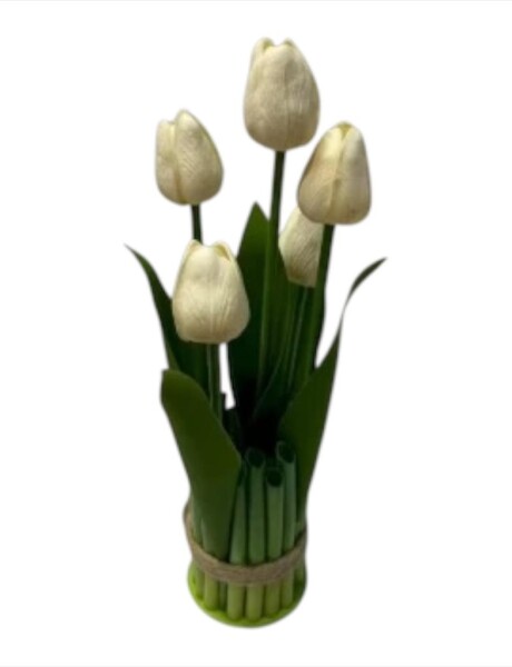RAMO 5 TULIPANES BLANCO H31CM RAMO 5 TULIPANES BLANCO H31CM
