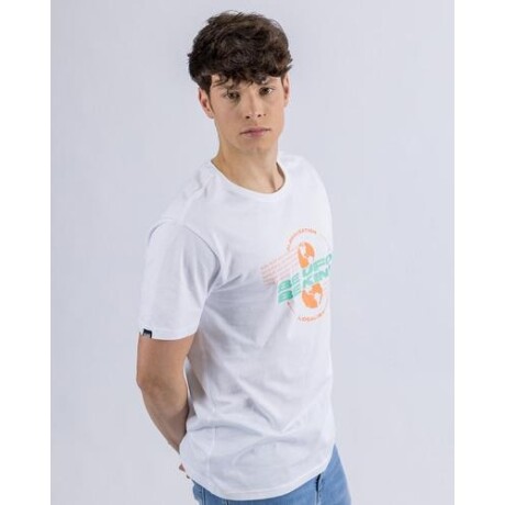 Camiseta en algodón estampada UFO Kind blanca Blanco