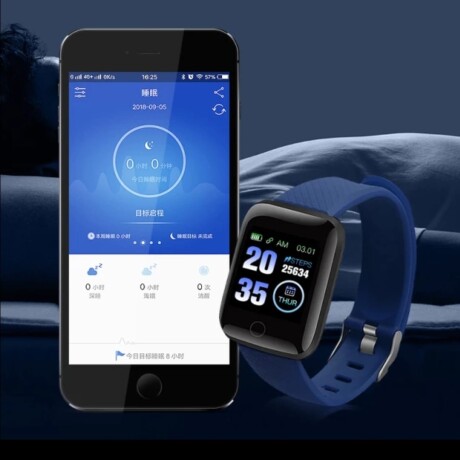 Reloj Pulsera Smartwatch 116 Plus NEGRO