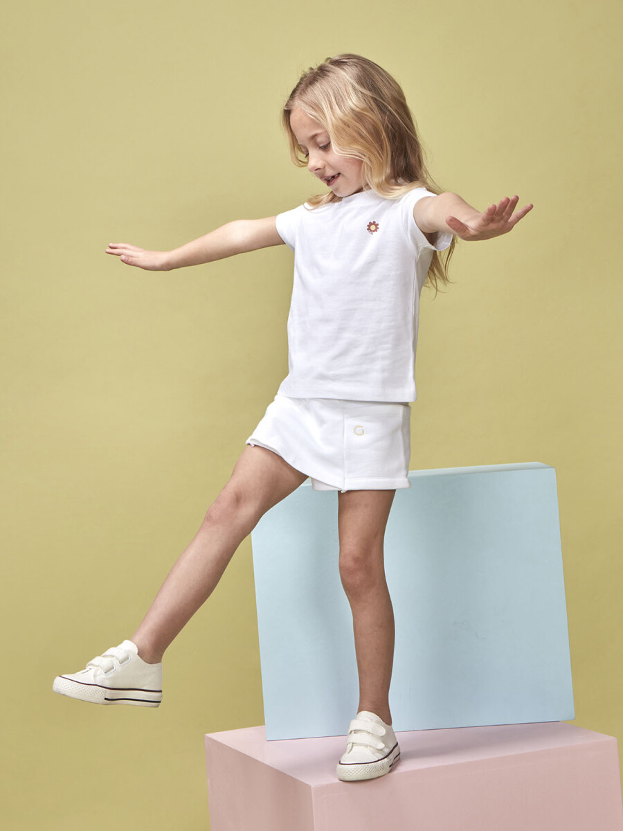 Camiseta Print Camp Blanco