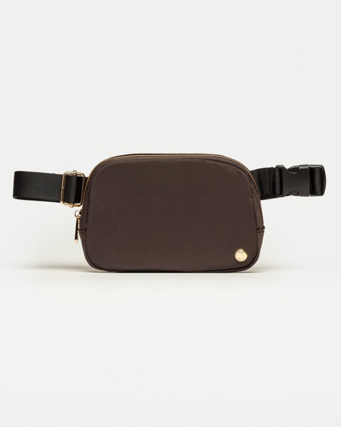 Riñonera Keep en nylon Chocolate