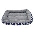 Cuna Cama Cucha Mascota Perro Gato Rectangular 50 X 37 Variante Ballenas