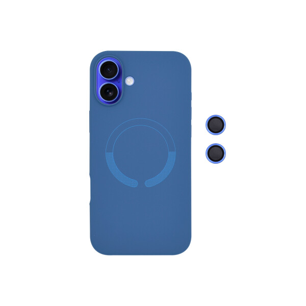 Protector para iPhone 16 Plus MagSafe protector cámara azul Protector Para Iphone 16 Plus Magsafe Protector Cámara Azul