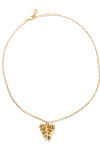 COLLAR CORTO ALEACIÓN DE METALES BAÑADO EN ORO 18K CON DETALLE DE ALAS Colgante
