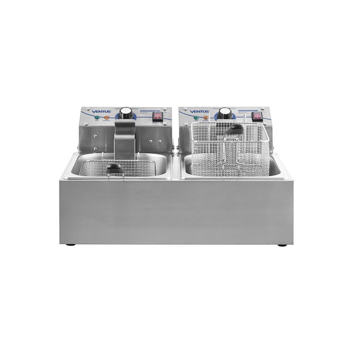 Fritador Eléctrico Sobremesa 2 Bocas de 6 litros con 2 Canastos 