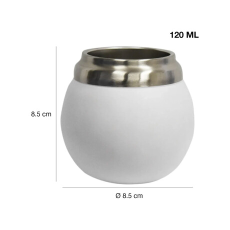 Set Termo Bala 750ml +mate 120ml +bombilla regalo Blanco