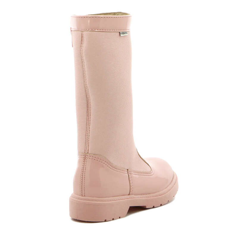 Molekinha Bota Infantil Charol Rosado