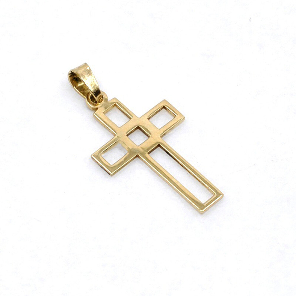 Cruz Calada En Oro 18K Cruz Calada En Oro 18K
