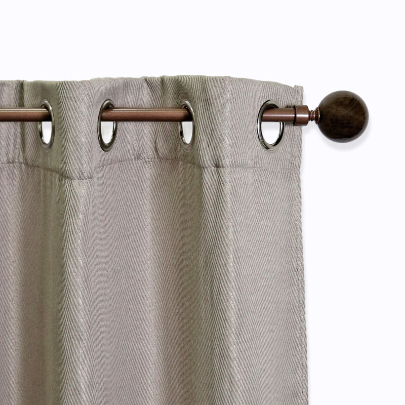VARA METAL BRONCE P/CORTINA 122-218CM Unica