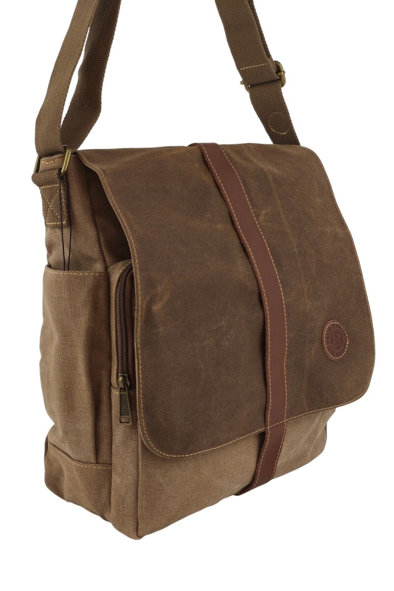 Morral clásico de lona Marrón