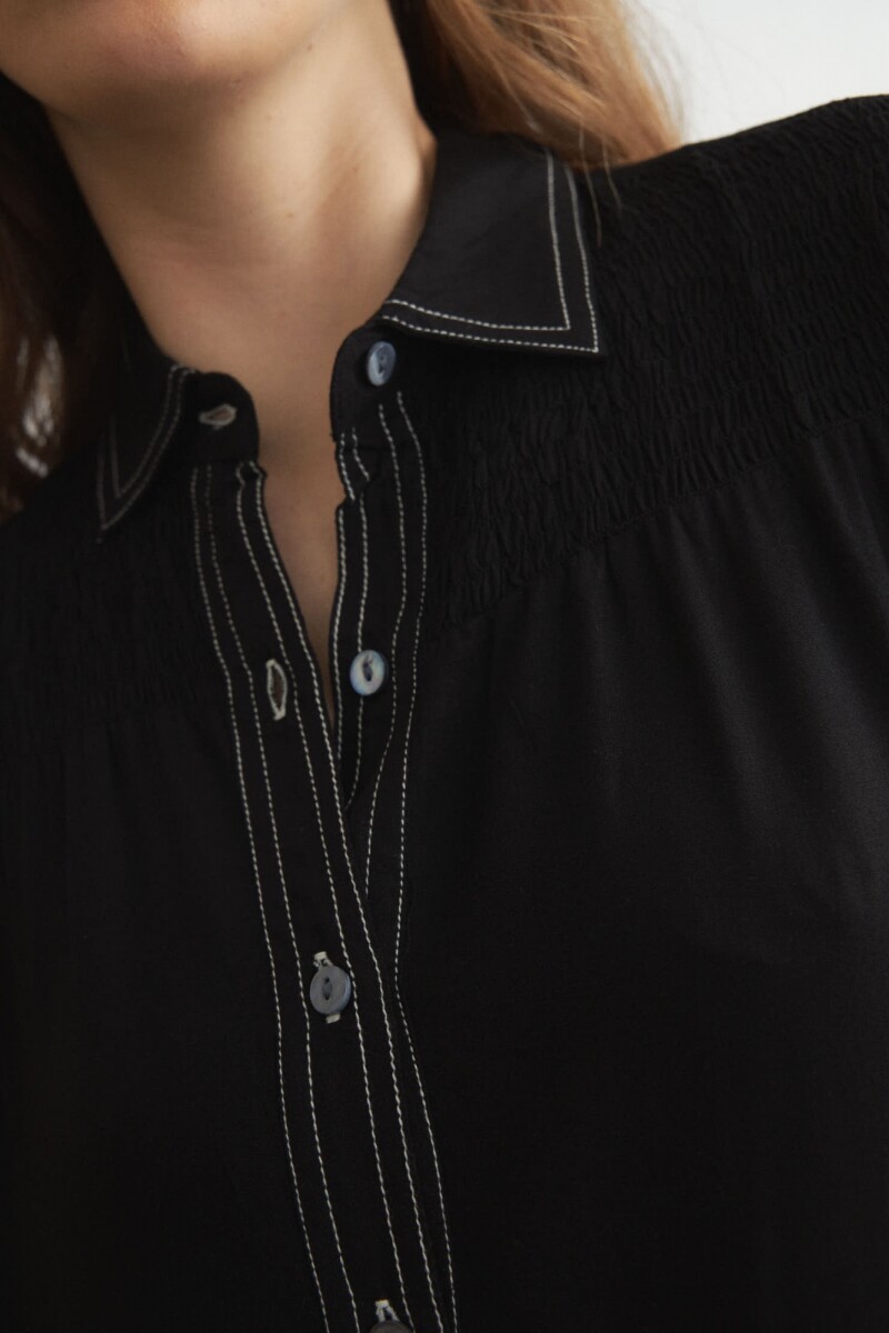 Camisa Vasca Negra