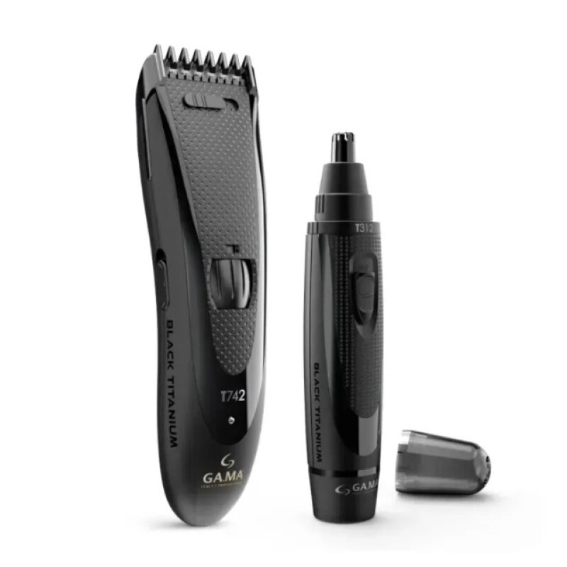 Pack GA.MA Italy Titanium T744 Clipper + Nose Trimmer Pack GA.MA Italy Titanium T744 Clipper + Nose Trimmer