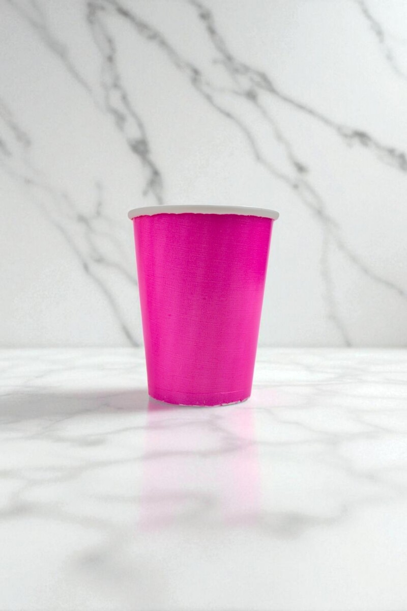 Vaso polipapel 8 oz - FUCSIA 