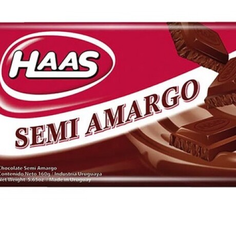 TABLETA CHOCOLATE HAAS 150G SEMI AMARGO TABLETA CHOCOLATE HAAS 150G SEMI AMARGO