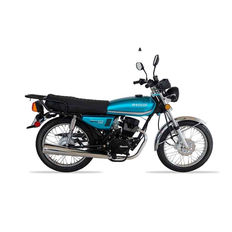 Moto Baccio Calle Classic Fs 125cc Freno Disco / Rueda Rayos Celeste (ce)