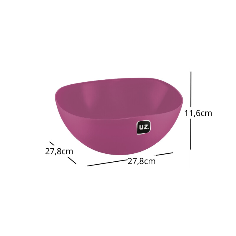Bowl de plástica 3lts MAGENTA