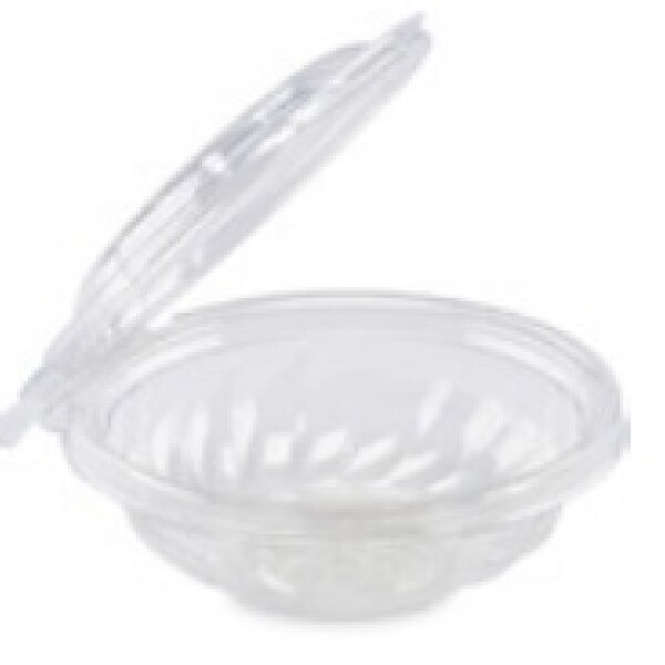 POTE PET CON LACRE TAPA DOMO BAJA 300ML ø 13,8 x 5,5 CM TRANSPARENTE