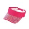 Visera Fluo con Brillos Rosa