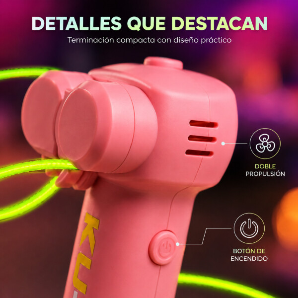 Lanzador de Cuerda Zipstring Recargable con Luz LED Rosa 1