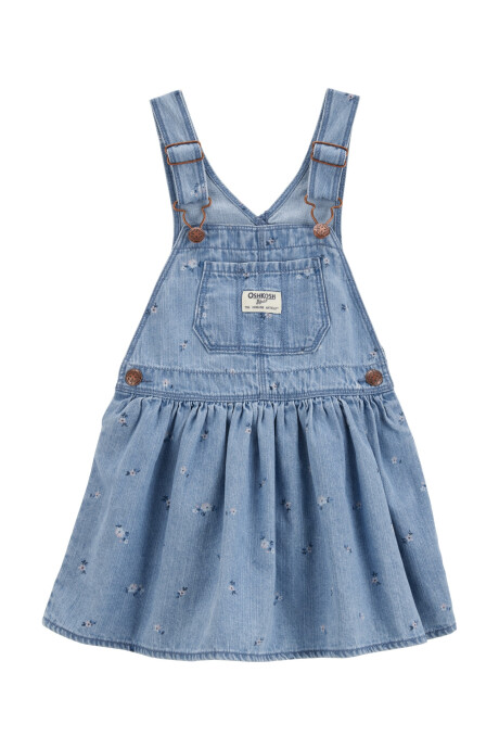 Jumper de chambray, diseño floral Sin color