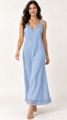 VESTIDO MALI CELESTE