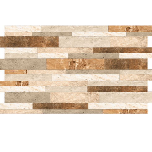 Cerámica marrón imitacion piedra mate 32x55.5Cm pared GAMAS DE MARRON