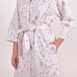 Bata Damas Flores Rosa P/M