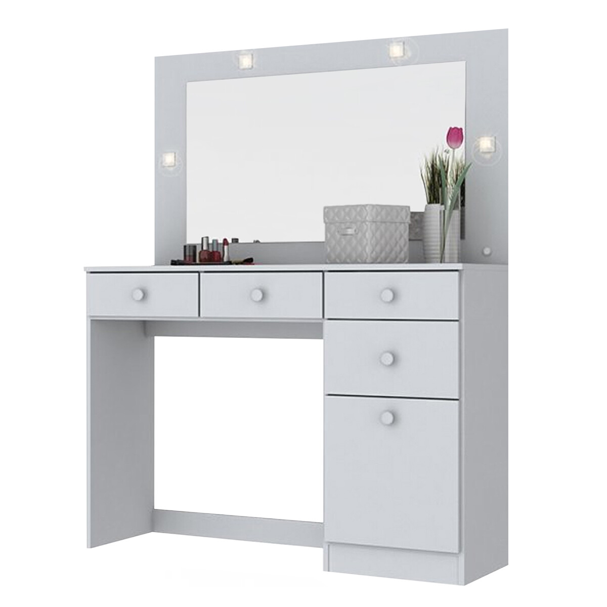 TOCADOR CON ESPEJO Y LUCES 