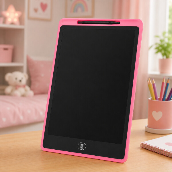 Pizarra Mágica Tableta Dibujar Infantil 16'' Pulgadas Lapiz Color Rosado