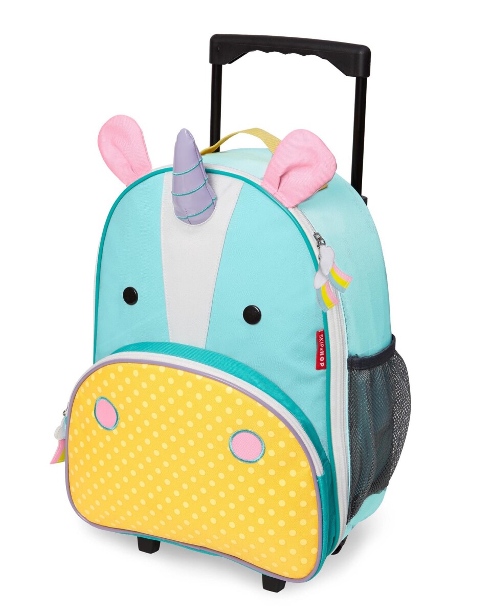 Mochila con rueditas, diseño unicornio 