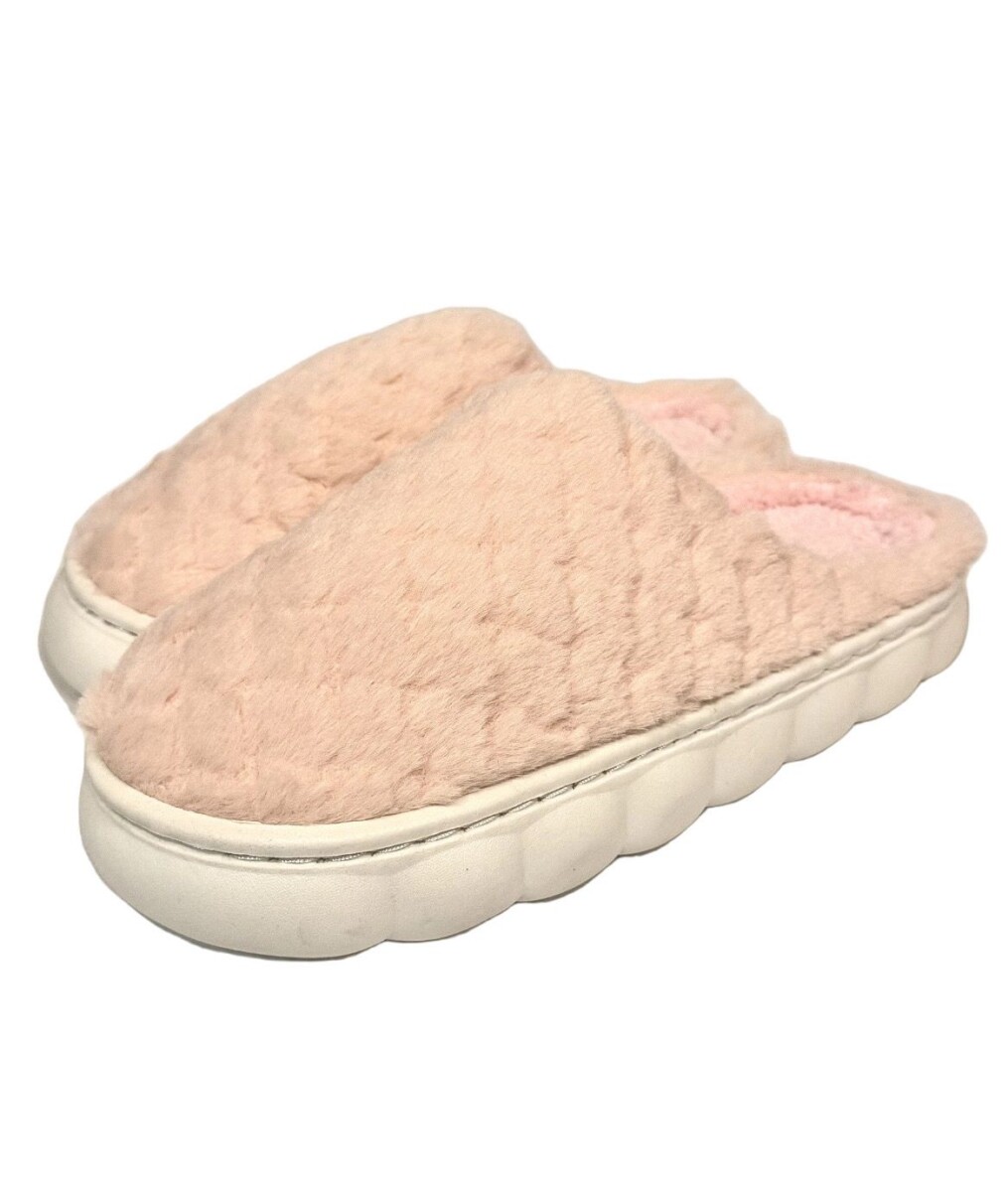 Pantufla de Felpa Super Abrigadas Antideslizante Unisex - Salmón 