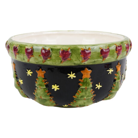 Bowl navideño de ceramica labrado Bowl navideño de ceramica labrado