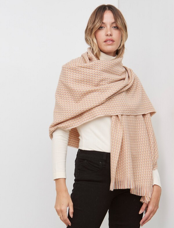 Bufandon Tejido BEIGE/MULTI