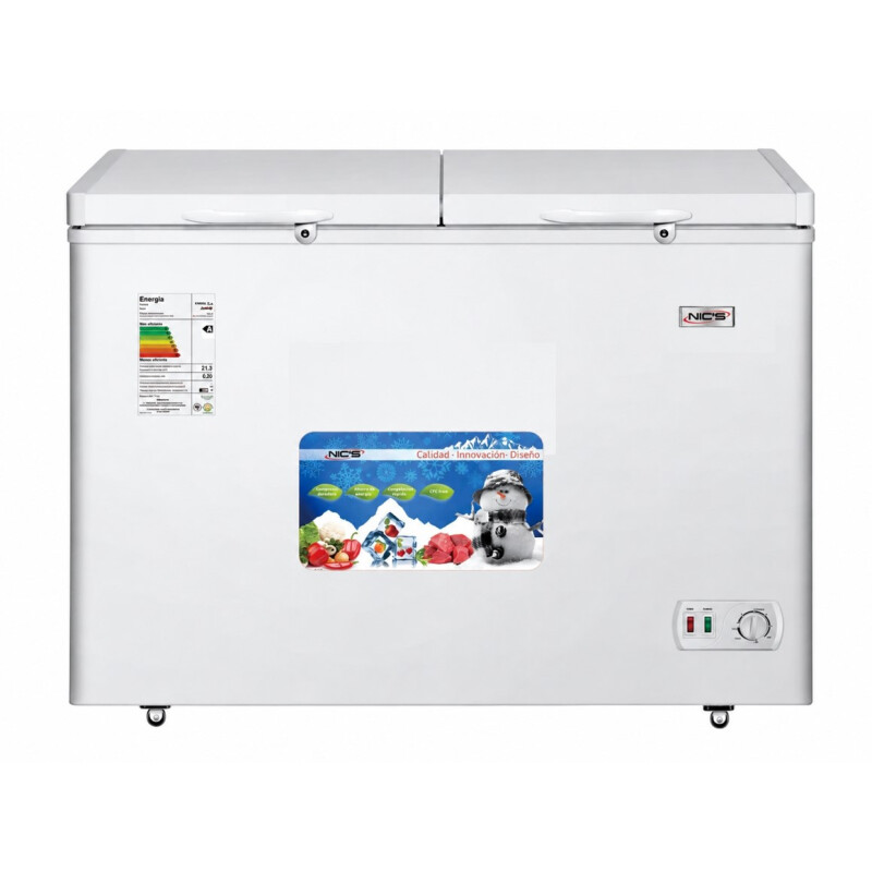 Freezer NICS 358 Litros | Doble Puerta | Vidrio | Llave | Clase A Freezer NICS 358 Litros | Doble Puerta | Vidrio | Llave | Clase A