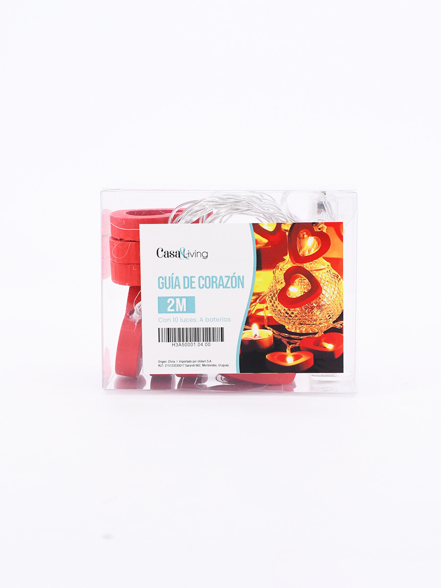 GUIA LUCES CORAZON - ROJO 