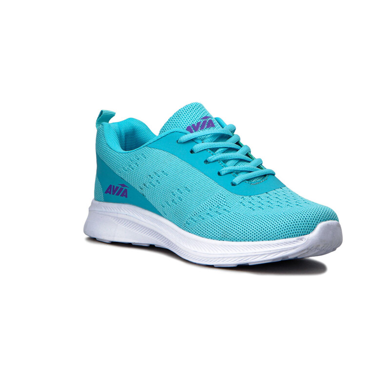 Avia Zapatillas Acordonadas Para Dama - Celeste/blanco Celeste-blanco