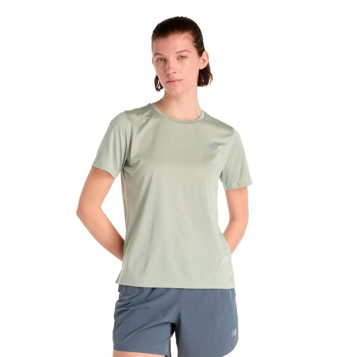 REMERA NEW BALANCE Sport Essentials MUJER WT41222GAS - Verde 