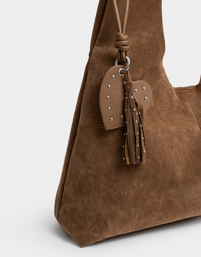 Saca Cartera Saca Suede Camel - Marron Camel