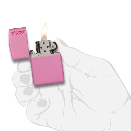 Encendedor Zippo Classic rosa mate con logo - 238ZL Encendedor Zippo Classic rosa mate con logo - 238ZL