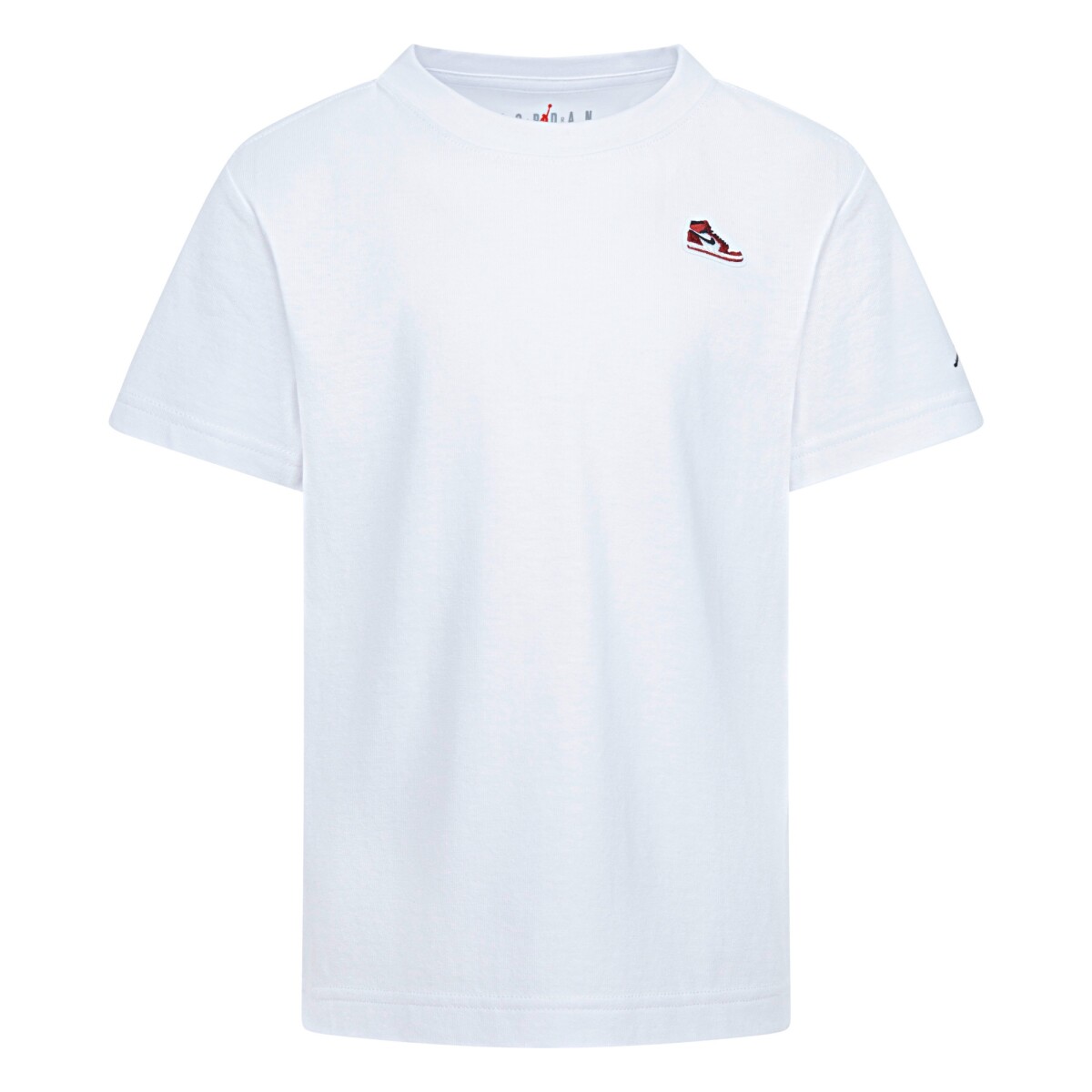 Camiseta Aj1 Patch S/S Tee de Niño - Blanco 