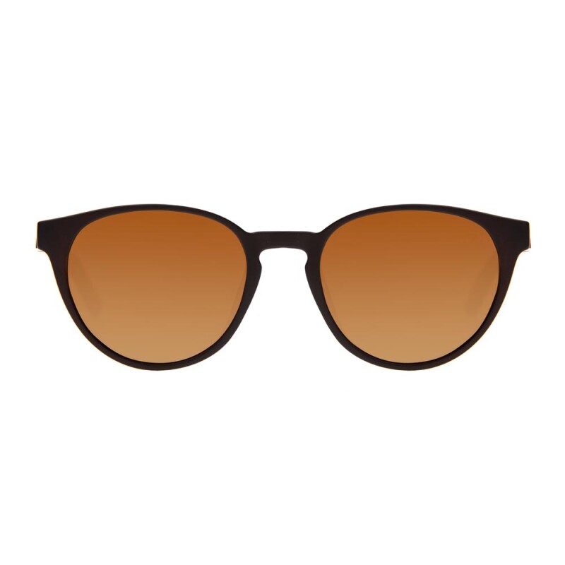 Lentes De Sol New Retro Redondo - Unisex Dorado/marrón