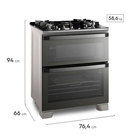 COCINA ELECTROLUX GAS GRIS FE5AD