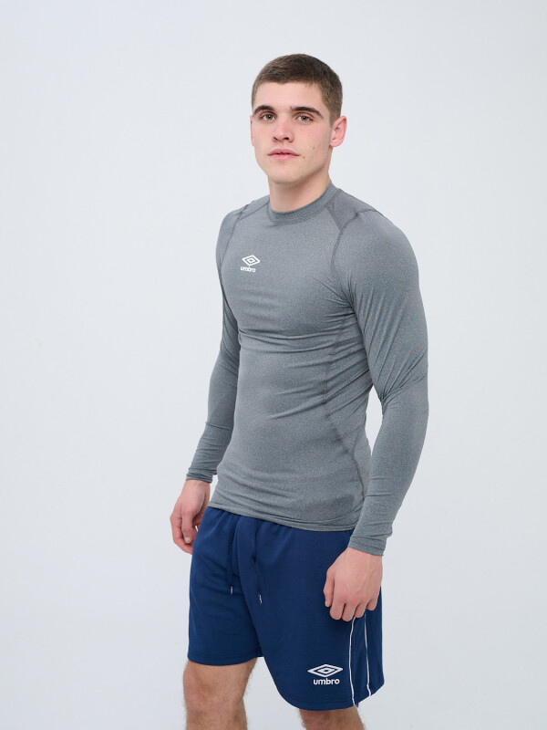 T-Shirt Térmica Manga Larga Umbro Hombre Gris