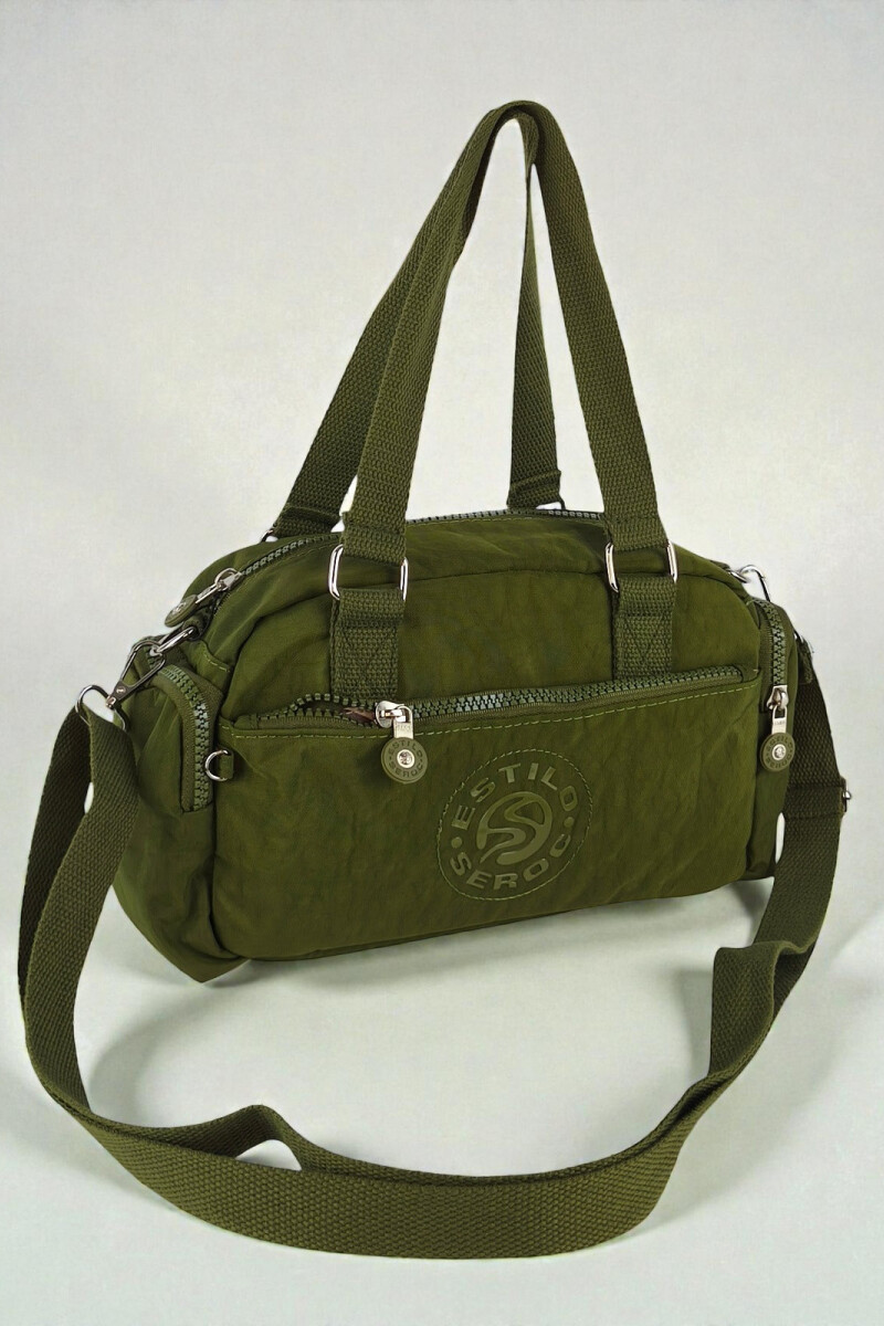Morral con bolsillos Verde