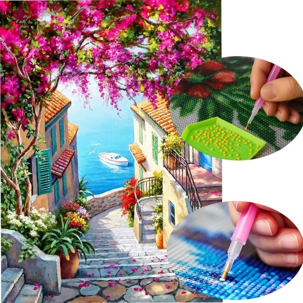 KIT DIAMANTE 5D Varios Diseños Diamant Art Atrix ® Variante Diseño Paisaje
