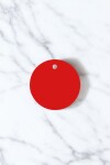 Tag circular liso ROJO