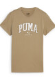 REMERA MUJER PUMA SQUAD GRAPHIC TEE Beige