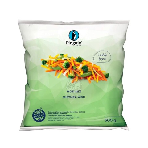 MIX VEGETALES PARA WOK PINGUIN - 500 GRS Mix Vegetales Para Wok Pinguin - 500 Grs