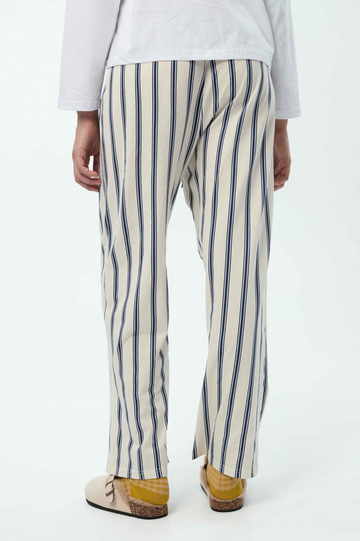 Pantalón Bruna Azul Rayas