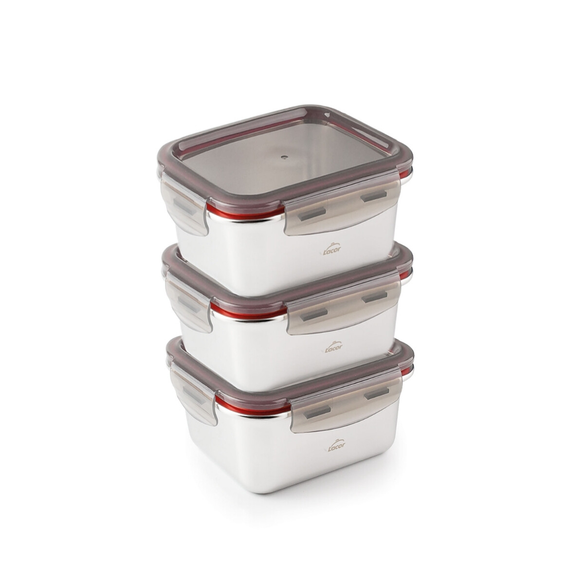 Taper Set 3 Unidades Ecoinox Lacor 